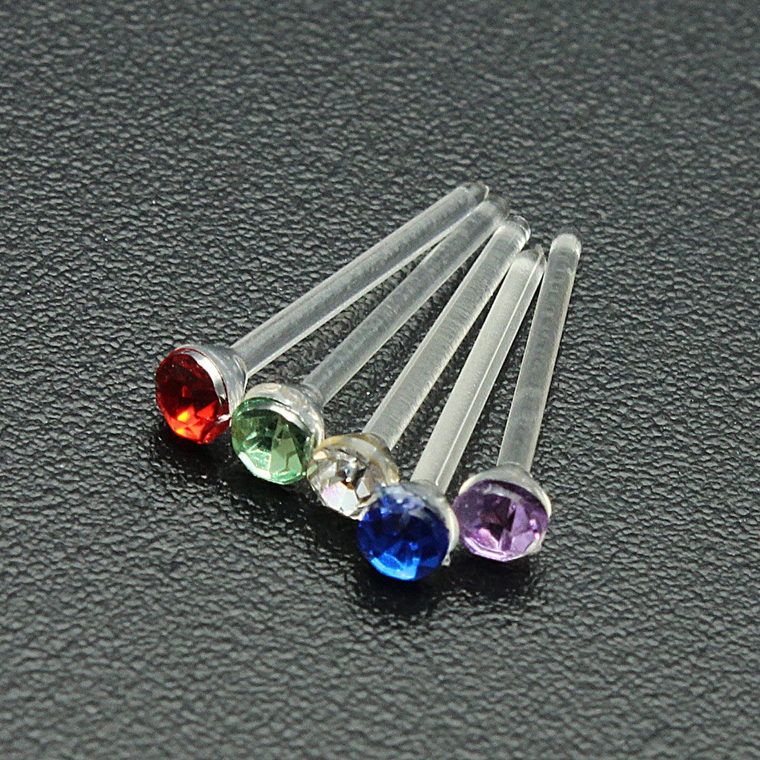 20Pairs Rhinestone Crystal Style Plastic Earrings Studs Pin Jewelry Wholesale US
