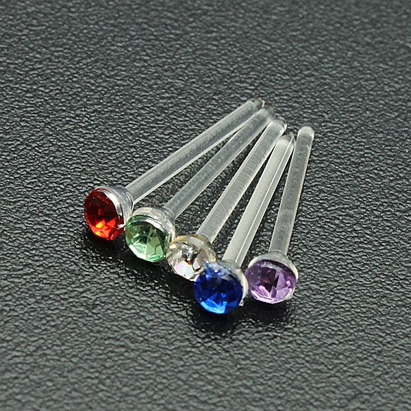 20Pairs Rhinestone Crystal Style Plastic Earrings Studs Pin Jewelry Wholesale US
