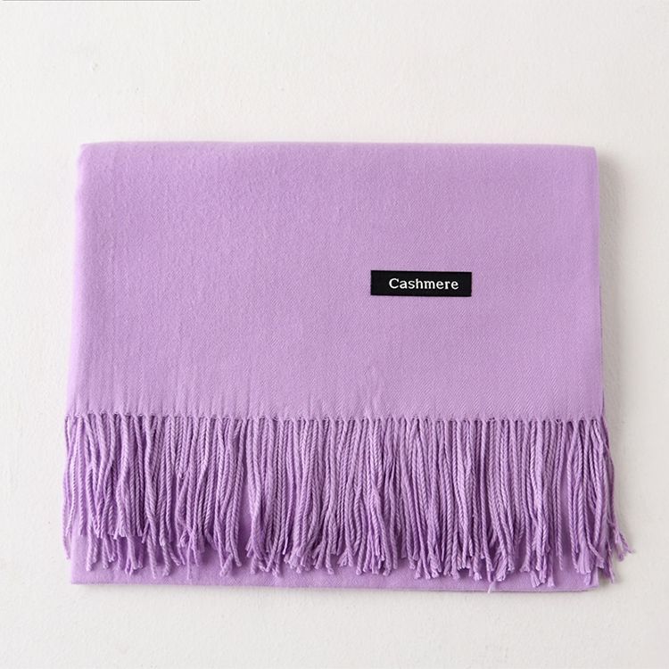 Solid Color Cashmere Scarf