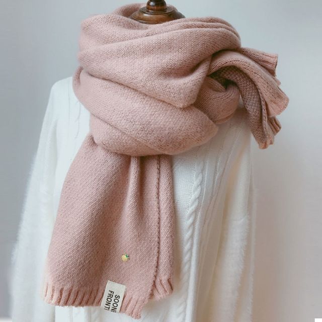 200cm Pineapple Pattern Thick Knit Double-sided Scarf