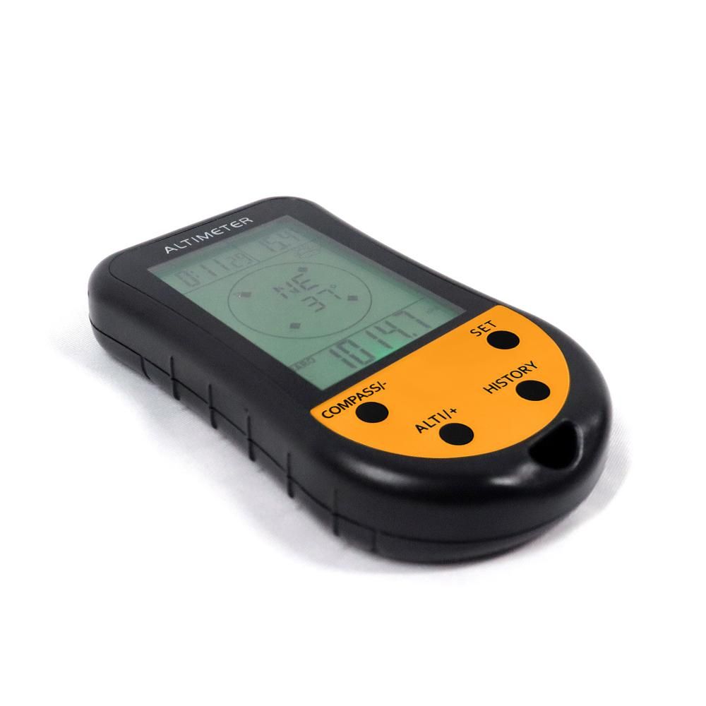 Electronic Digital Altimeter 8 in 1 Multifunction LCD Backlight Mini Altimeter Barometer Compass Thermometer Weather Forecast Clock Calendar for Outdoor Climbing Hiking Fishing