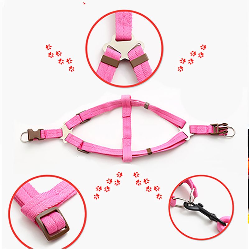 10 Color Durable Dog Harness Nylon Basic Leashes Medium Larg