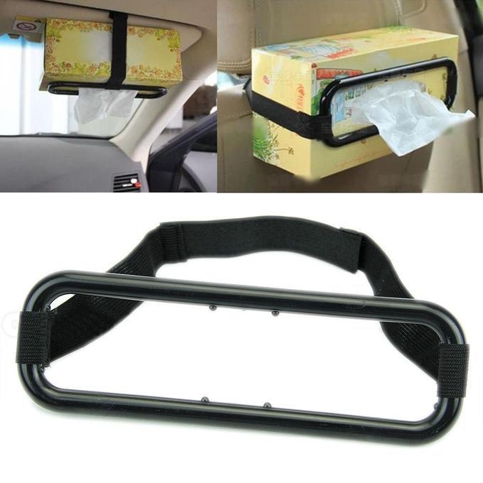 Car Vehicle Sun Visor Seat Back Plastic Tissue Box Holder-