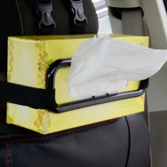 Car Vehicle Sun Visor Seat Back Plastic Tissue Box Holder-