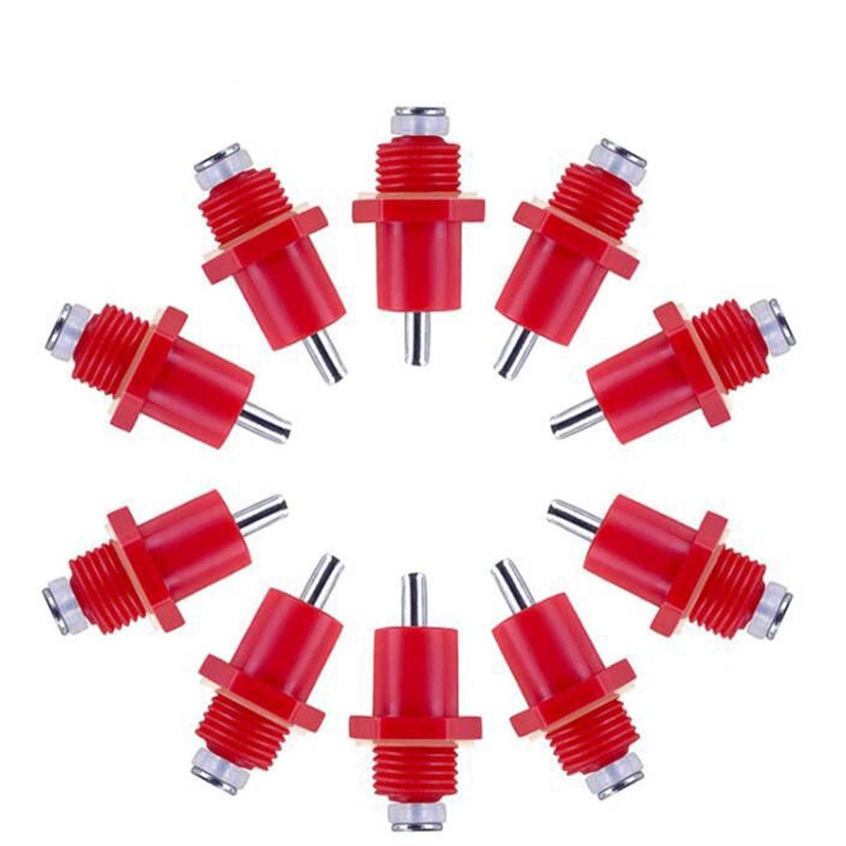 100 Pieces Automatic Poultry Water Drinker Screw Style