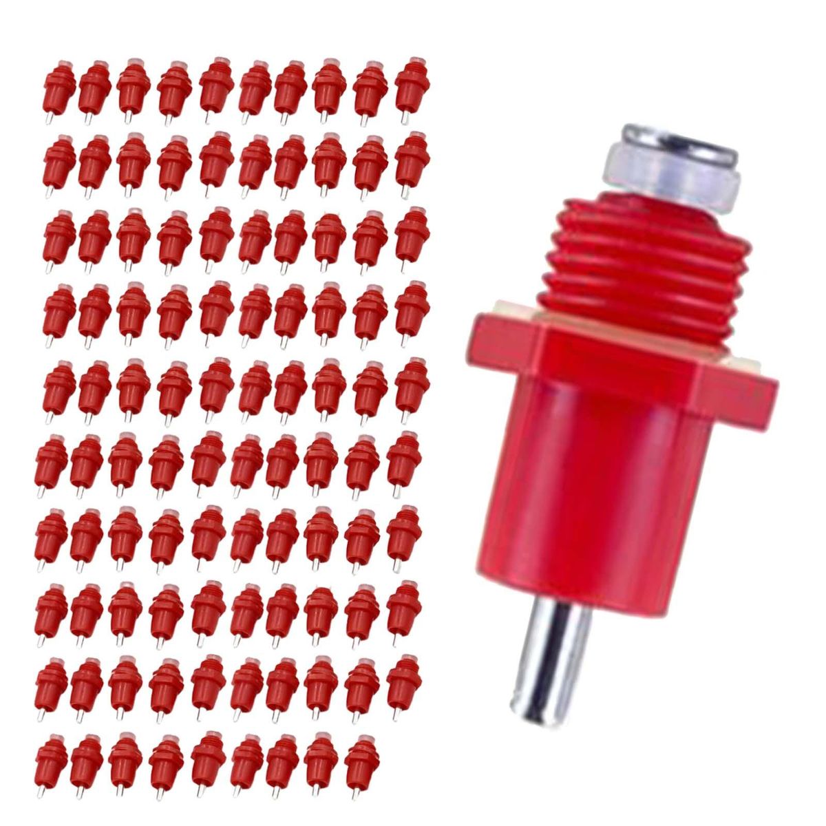 100 Pieces Automatic Poultry Water Drinker Screw Style