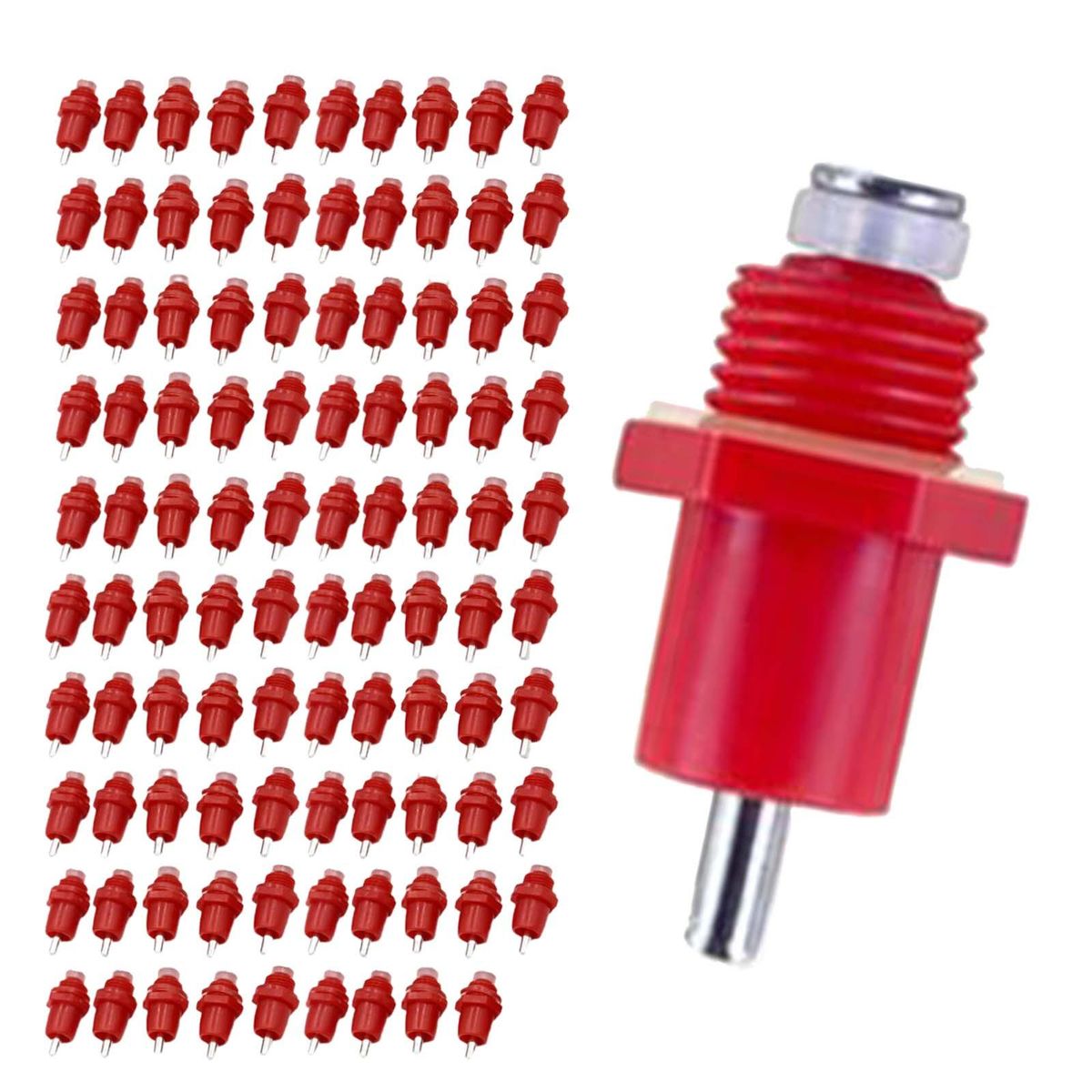 100 Pieces Automatic Poultry Water Drinker Screw Style