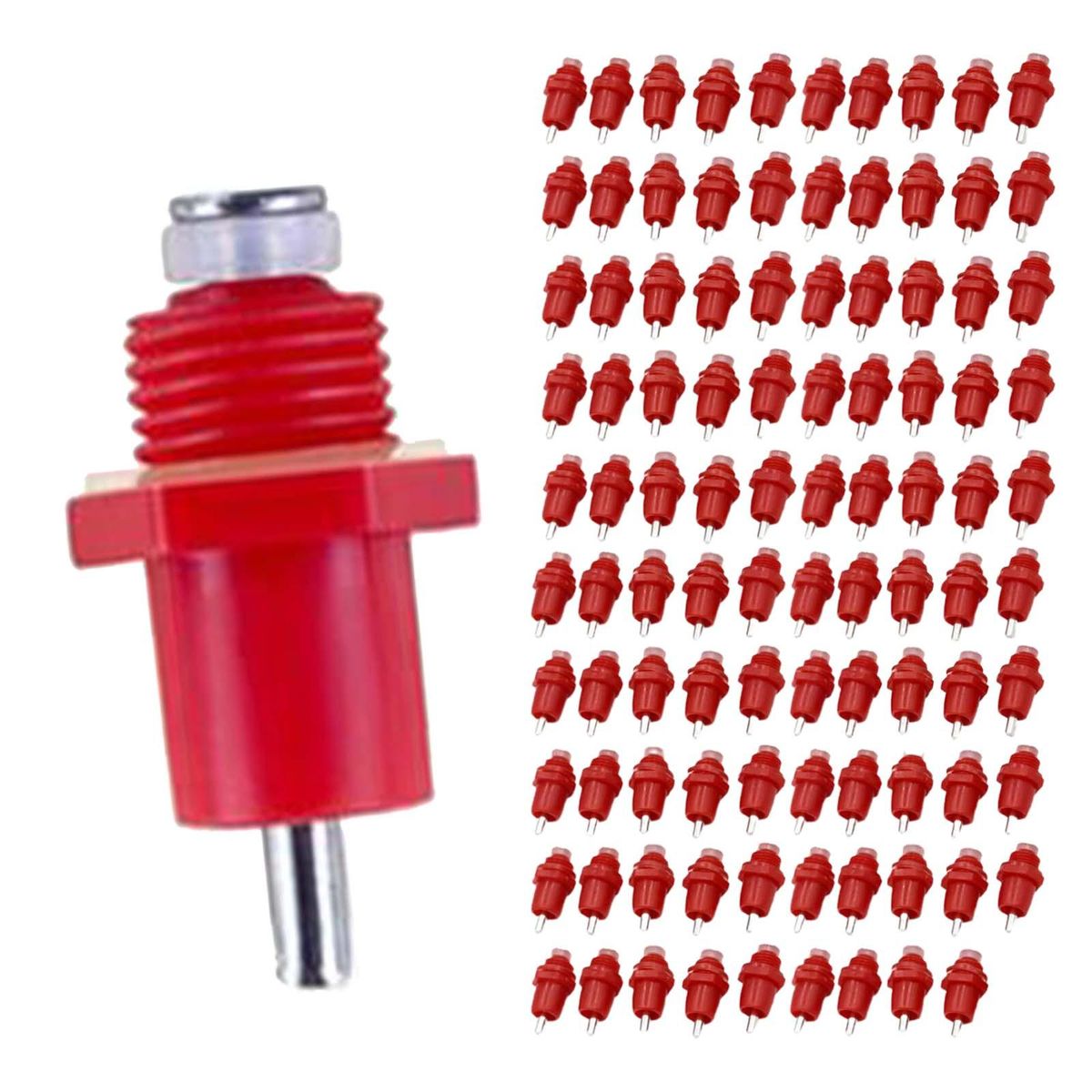100 Pieces Automatic Poultry Water Drinker Screw Style