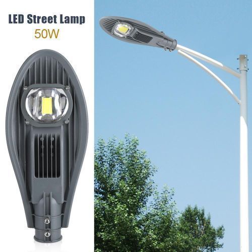 Led Hot LED Road Street Flood Light Lamp For Outdoor Garden Yard Lamp Lighting 85-265V (50W White)