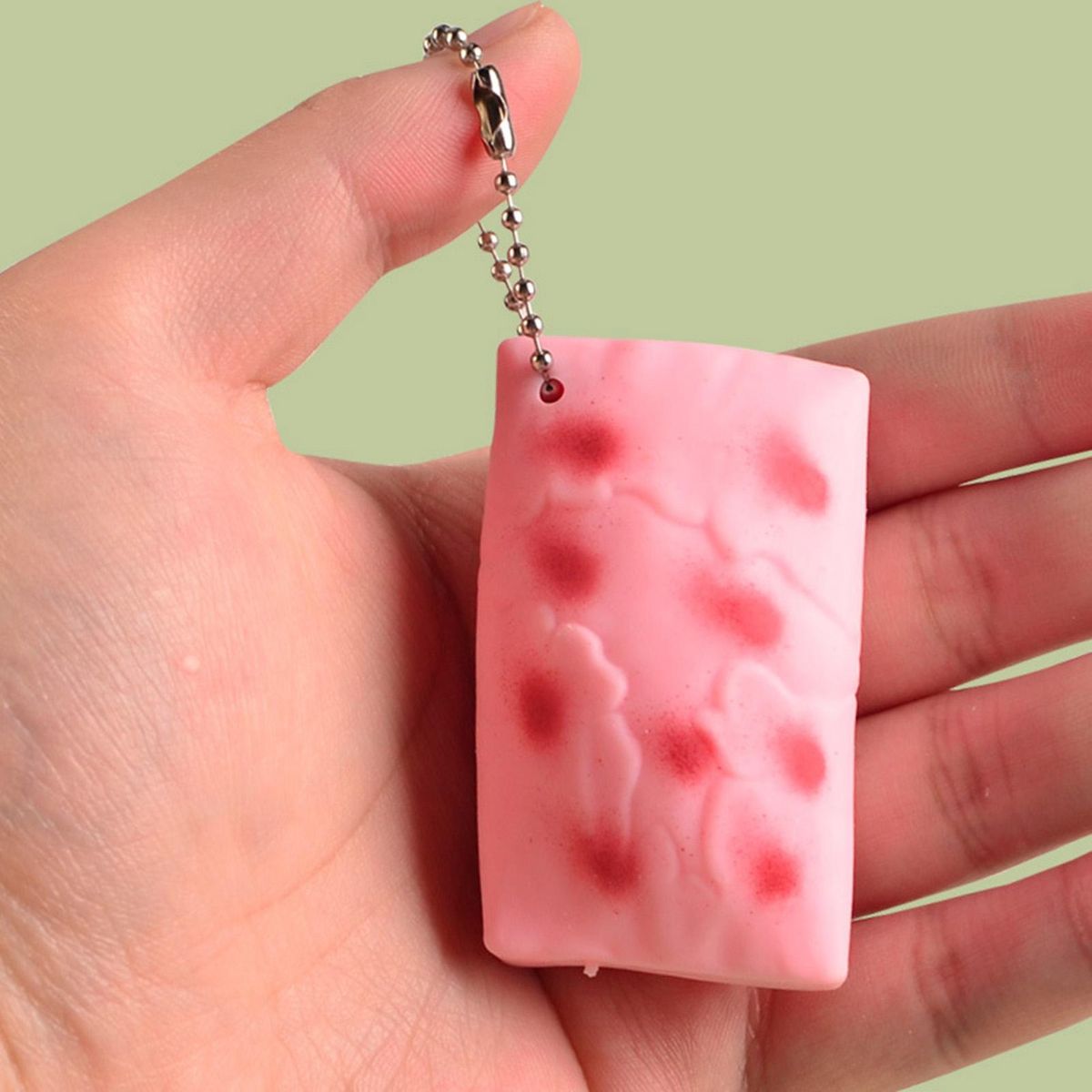 Rice Cake Toy Squeezing Rice Cake Fidget Squishes Toys Pink