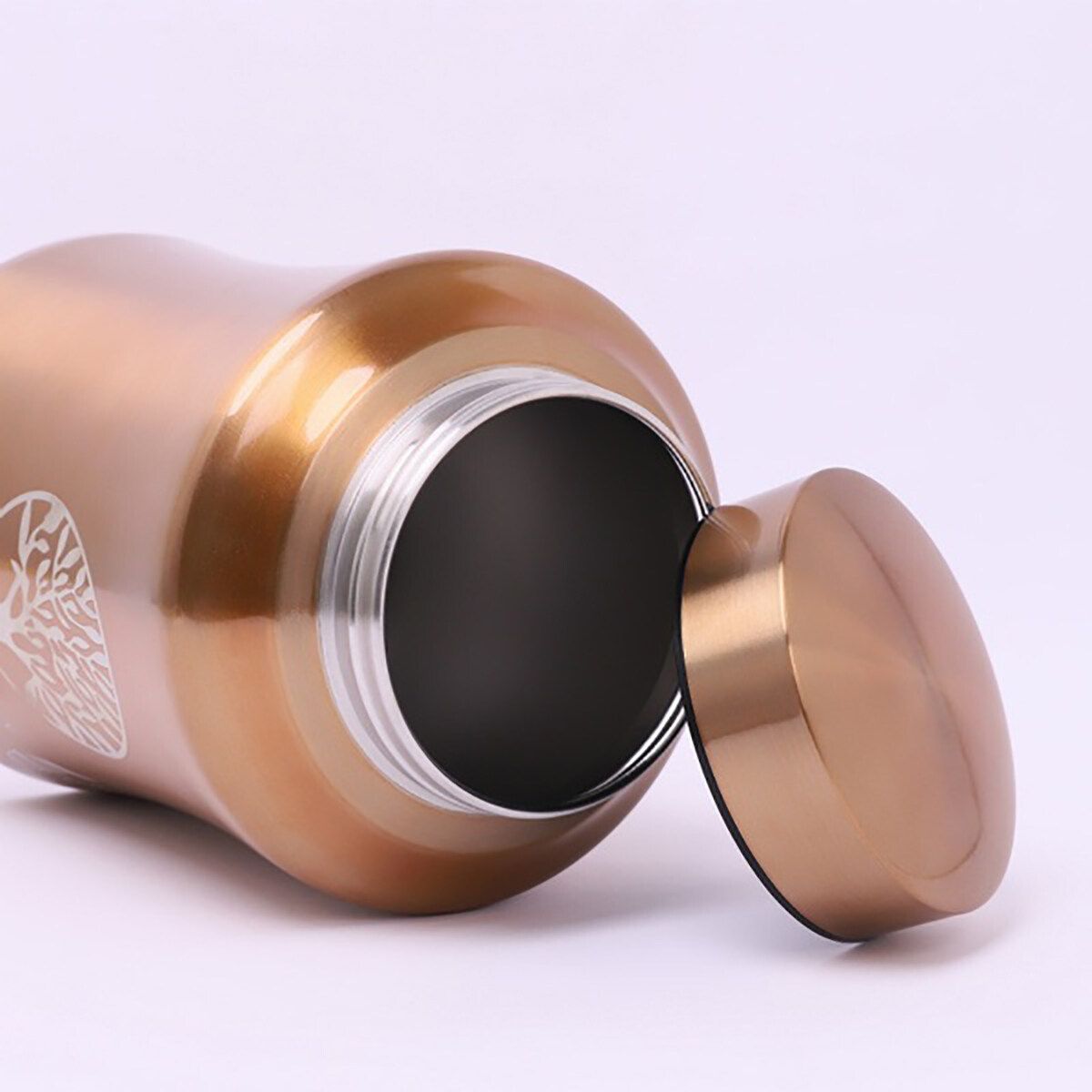 Pet Ashes Pet Keepsake Urn Glory Custom Engraved Tree Of Life Cremation Urn Gold 800ml