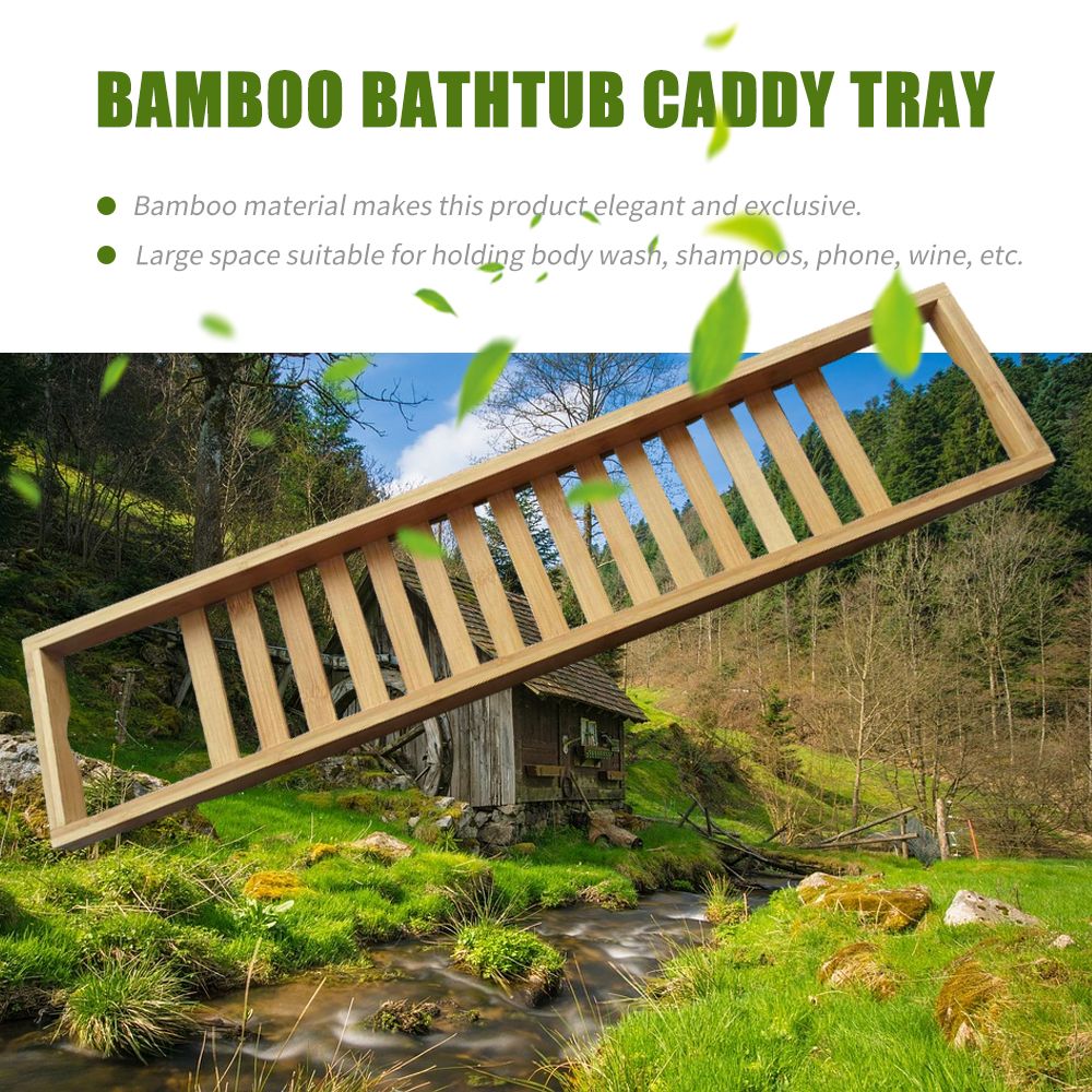 Bathtub Caddy Tray Bamboo Spa Bathtub Caddy Organizer Soap