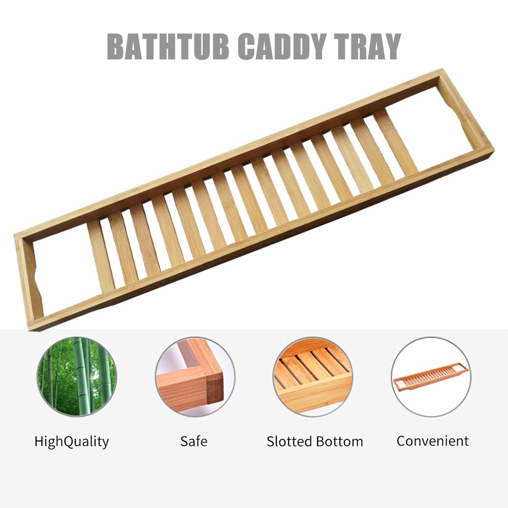 Bathtub Caddy Tray Bamboo Spa Bathtub Caddy Organizer Soap