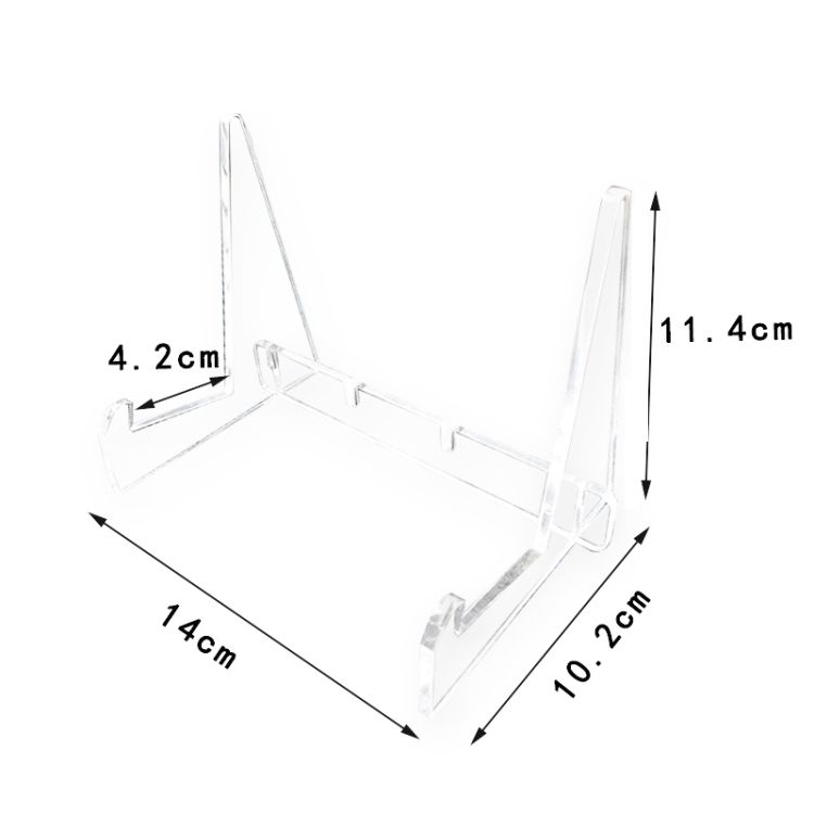 2 PCS Acrylic Bookshelf Transparent Book Display Stand Picture Frame Stand