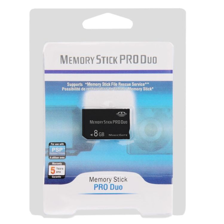 8GB Memory Stick Pro Duo Card (100% Real Capacity)