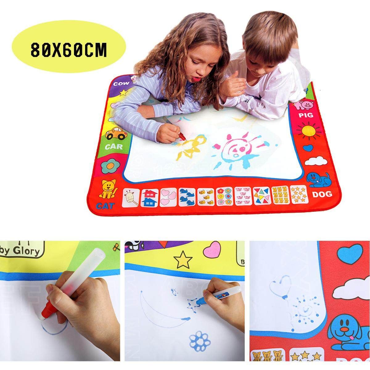 Baby Kids Add Water With Magic Pen Doodle Picture Water Drawing Play Mat In Drawing Toys Board Gift