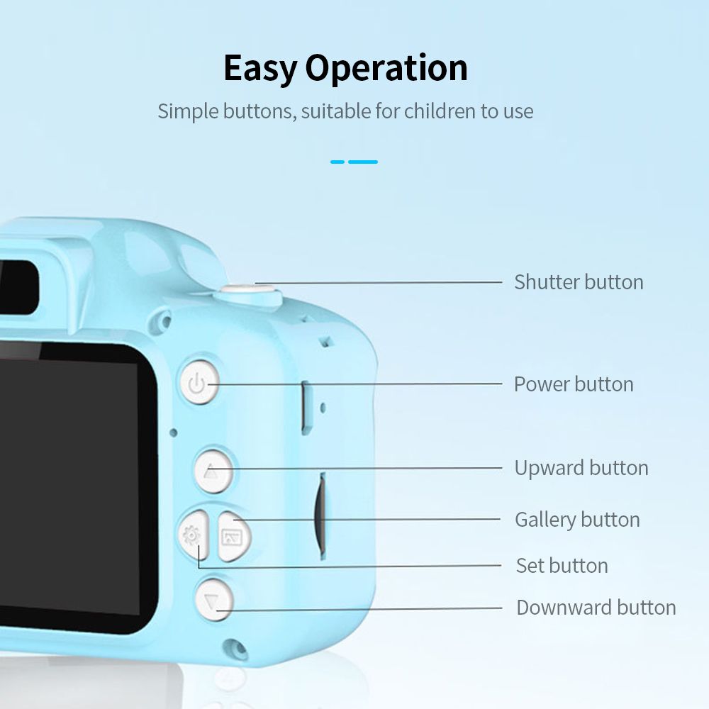 X2 Mini Kids Camera Rechargable Mini Lovely Children Camera