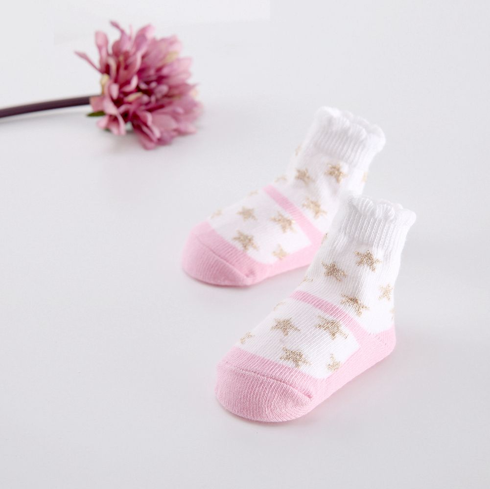 Baby Girls Socks Princess Cute Cotton Newborn Socks 3pcs