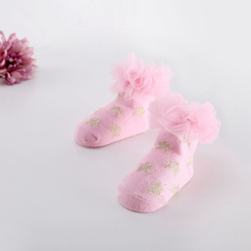 Baby Girls Socks Princess Cute Cotton Newborn Socks 3pcs