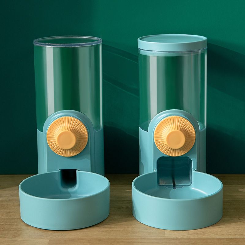 Pet Drinking Fountain Hanging Cage Feeder, Style: Drinking Water+Feeder (Flower Gr