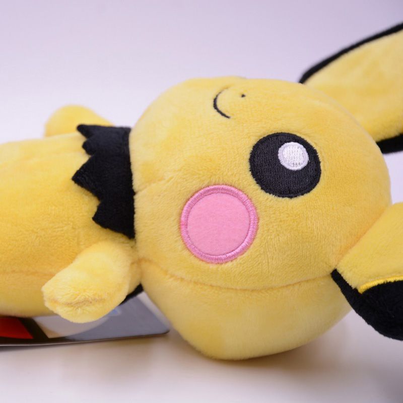 20cm Tomy Pokemon Pet Figures Pichu Cartoon Plush Kawaii