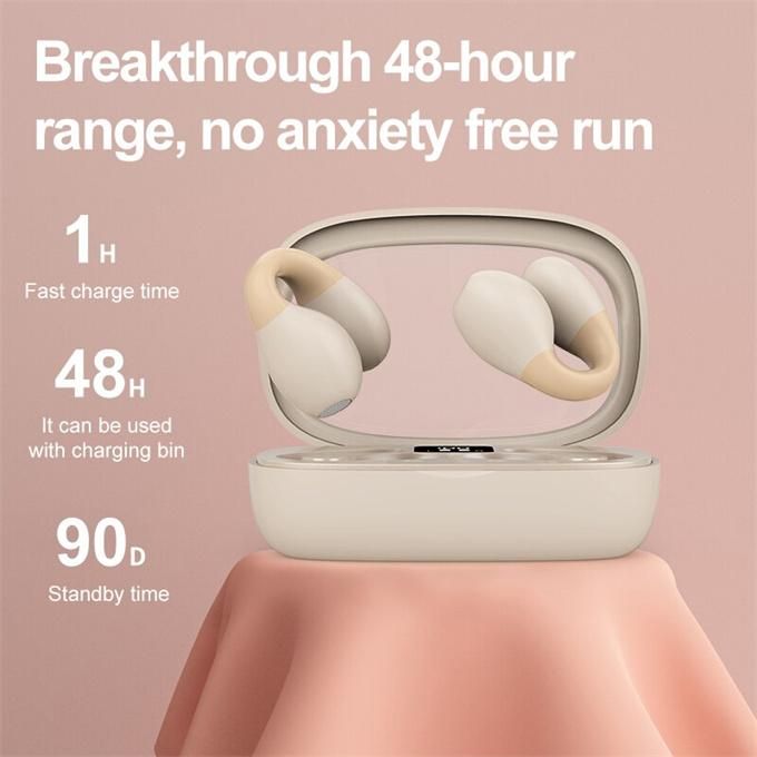 2023 New Wireless Bluetooth Bone Conduction Headphones Sports Ear Clip Headphones