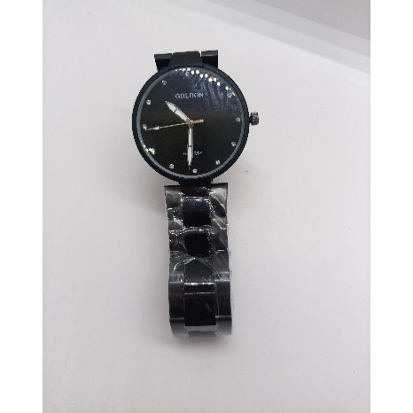 Classic Unisex Black Steel Watch - Black Face