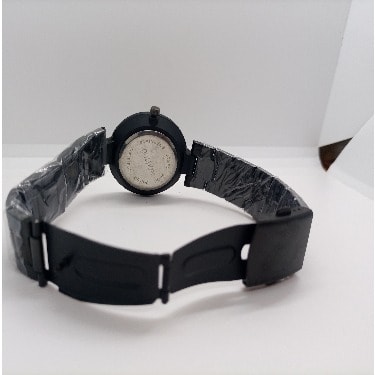 Classic Unisex Black Steel Watch - Black Face