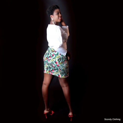 Multi-colour Mini Stretch Skirt