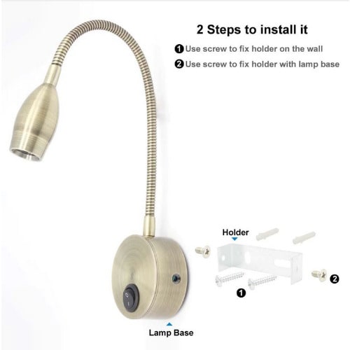 Unique Bedside Wall LED Lamp