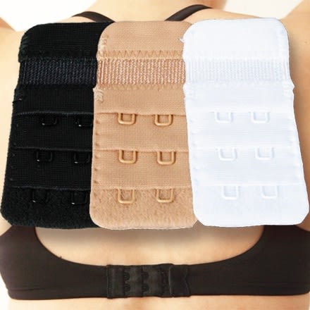 Save-A-Bra Soft Back Bra Extenders Straps - 3-In-1