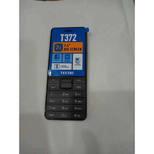 T372, Triple Sim, Black - 2.4” Screen, 4mb Rom + 4mb Ram, 1150mah Fm Loud Speaker