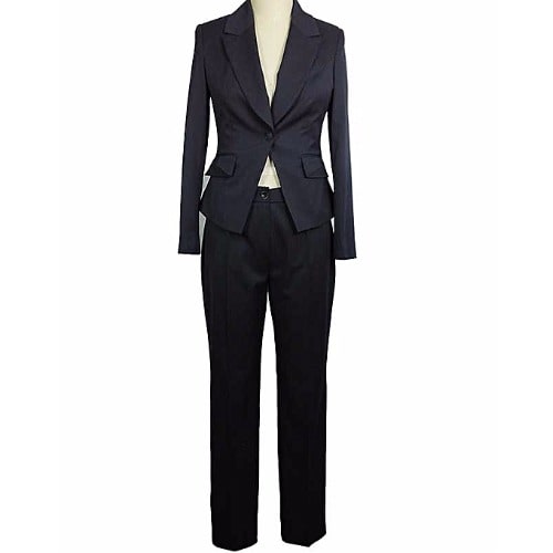 Co-operate Designer Trouser Suit - Navy Blue