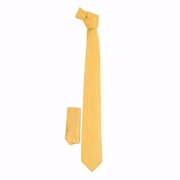 Long Tie & Pocket Square - Yellow
