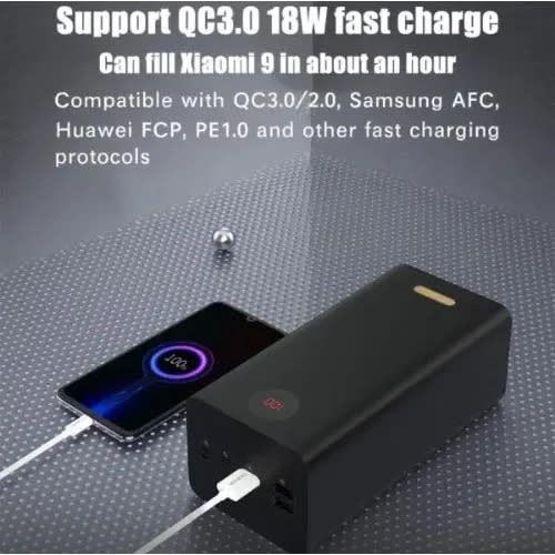 Power Bank With Display - Pea57 - 22.5W - 57000mAh