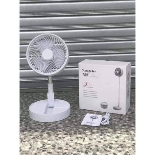 Foldable Rechargeable Storage Fan - 18650mAh - 6"