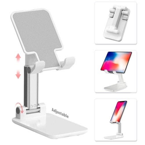 Mobile Desk Phone And Tablet Holder - White