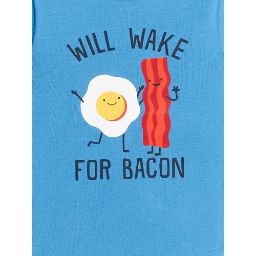 Boys Bacon Long-Sleeved Cotton Snug Fit Pyjamas Sleepwear