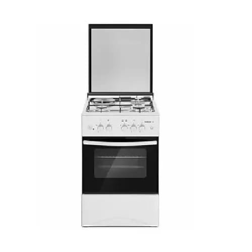 Free Standing - 3 Gas +1 Electric  - Inox Gas Cooker - 50×50 - Silver
