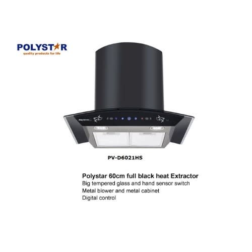 60cm Full Black Digital Heat And Smoke Extractor - Pv-d6021hs