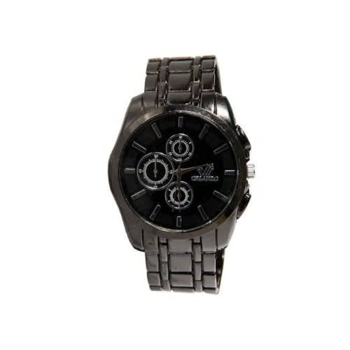 Men Black Executive Wristwatch