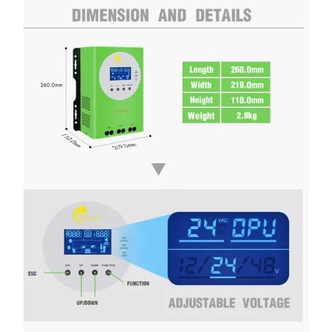 Fast Charging 60a Solar Charger Controller