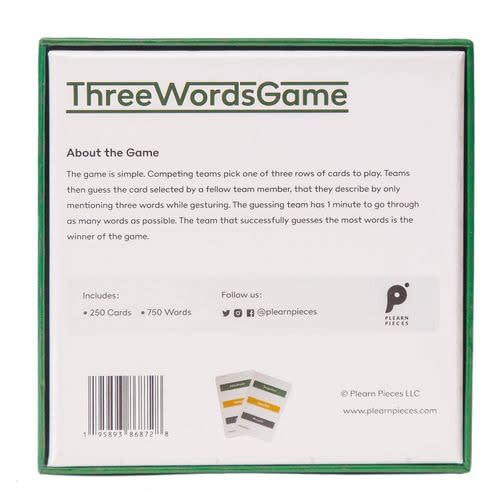 Three Words Game -the Fun Acting Game With Updated Clues