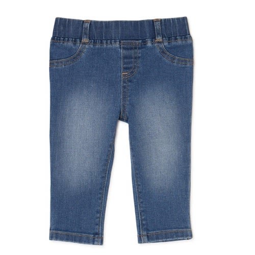 Baby Girl Denim Jeggings Medium Wash - Light Blue