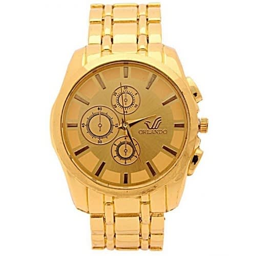 Men Gold Executive Wristwatch