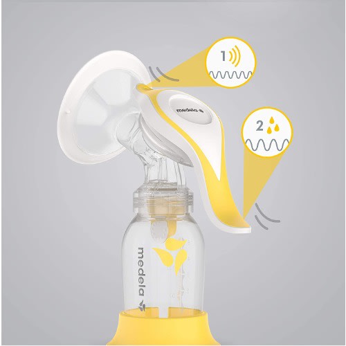 Manual Harmony Single Hand Breast Pump With Flex Shields For Comfort And Expressing - 6  count