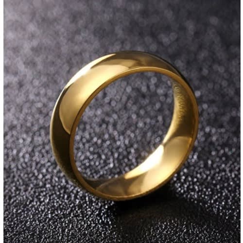 Wedding Ring + Ring Case - Gold