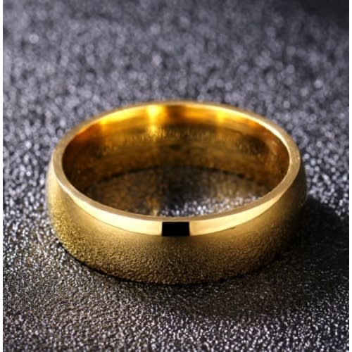 Wedding Ring + Ring Case - Gold