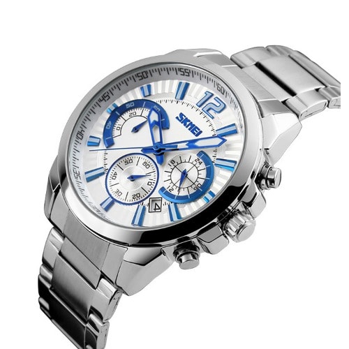 Men's Quartz Stainless Steel Watch Water Resistant