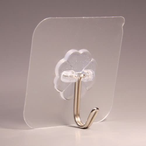 20 Pcs Strong Self-adhesive Hook - Transparent